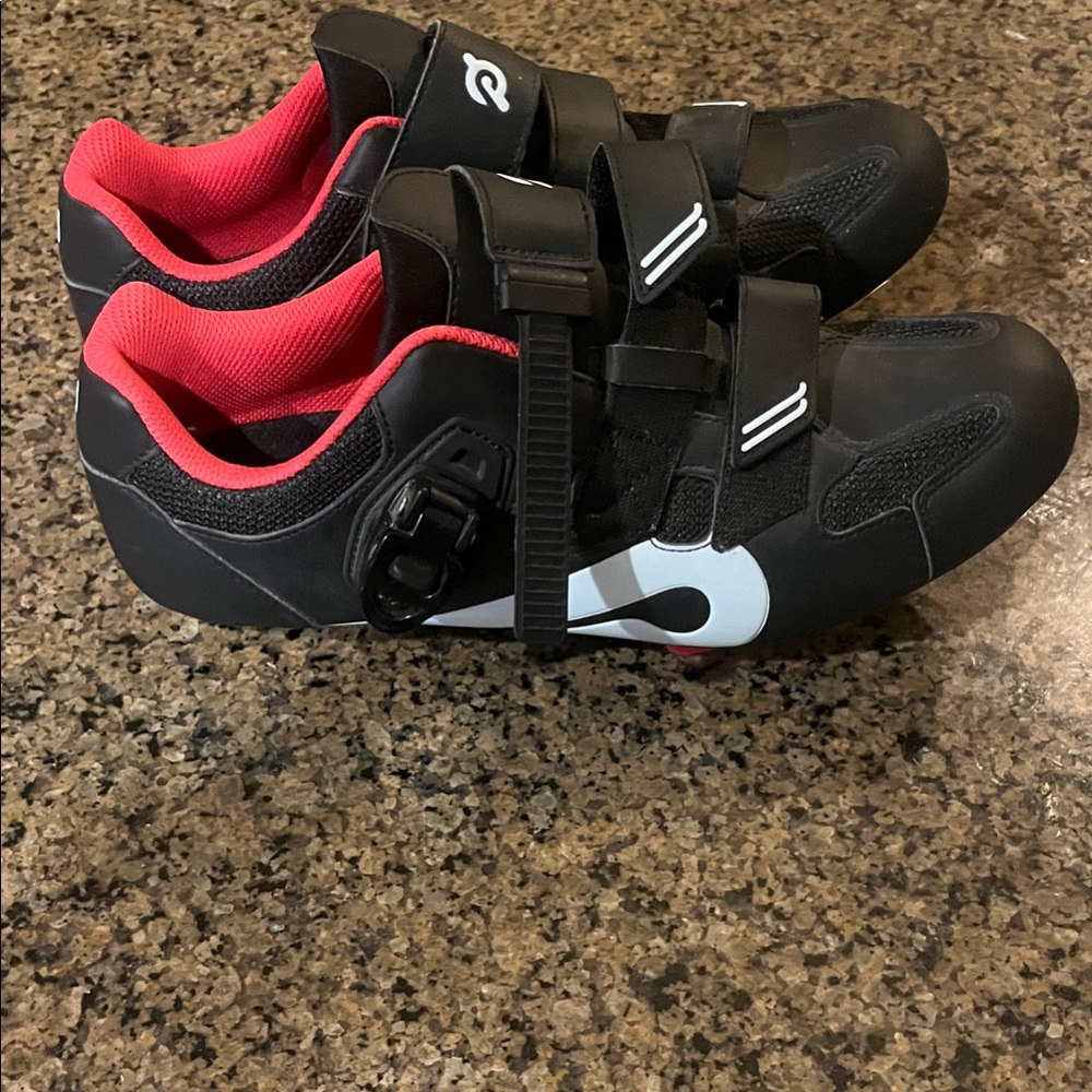 Peloton Black and Red Men's Cycling Sneakers